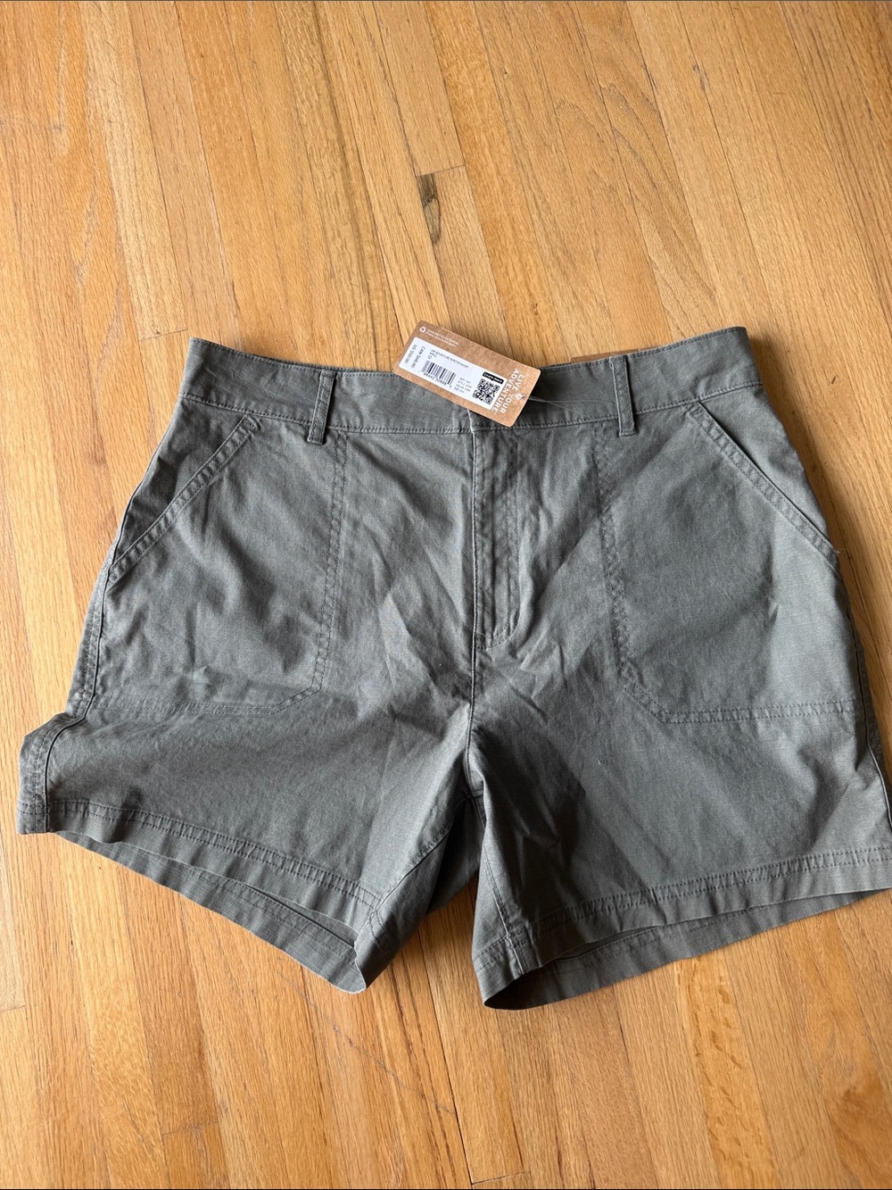 Eddie Bauer Olive Green Women's Athletic Shorts